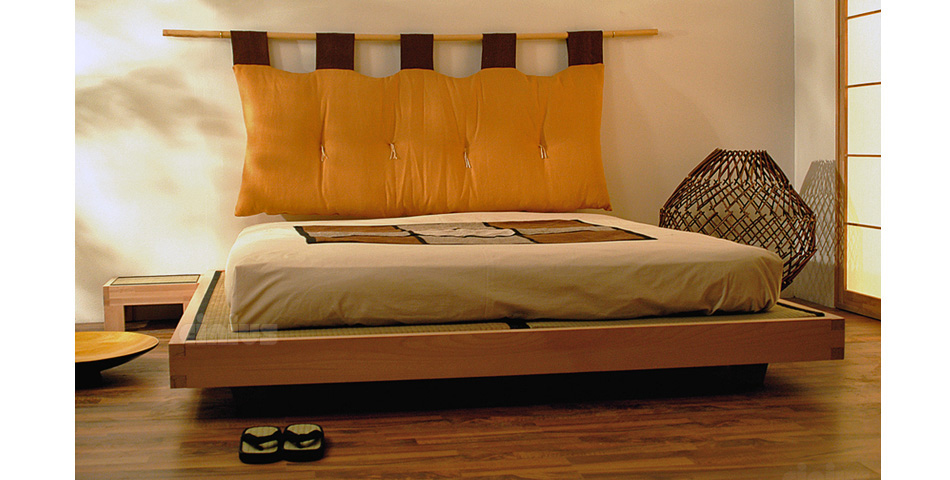  Bett - Luna  / Futonbett / Massivholzbetten / massivholzbetten / Holzbetten / futonbetten / Japanische Bett / Holzbetten Design cinius
