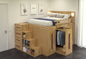 Solutions et conseil afin d’optimiser le gain de place dans une petite chambre.