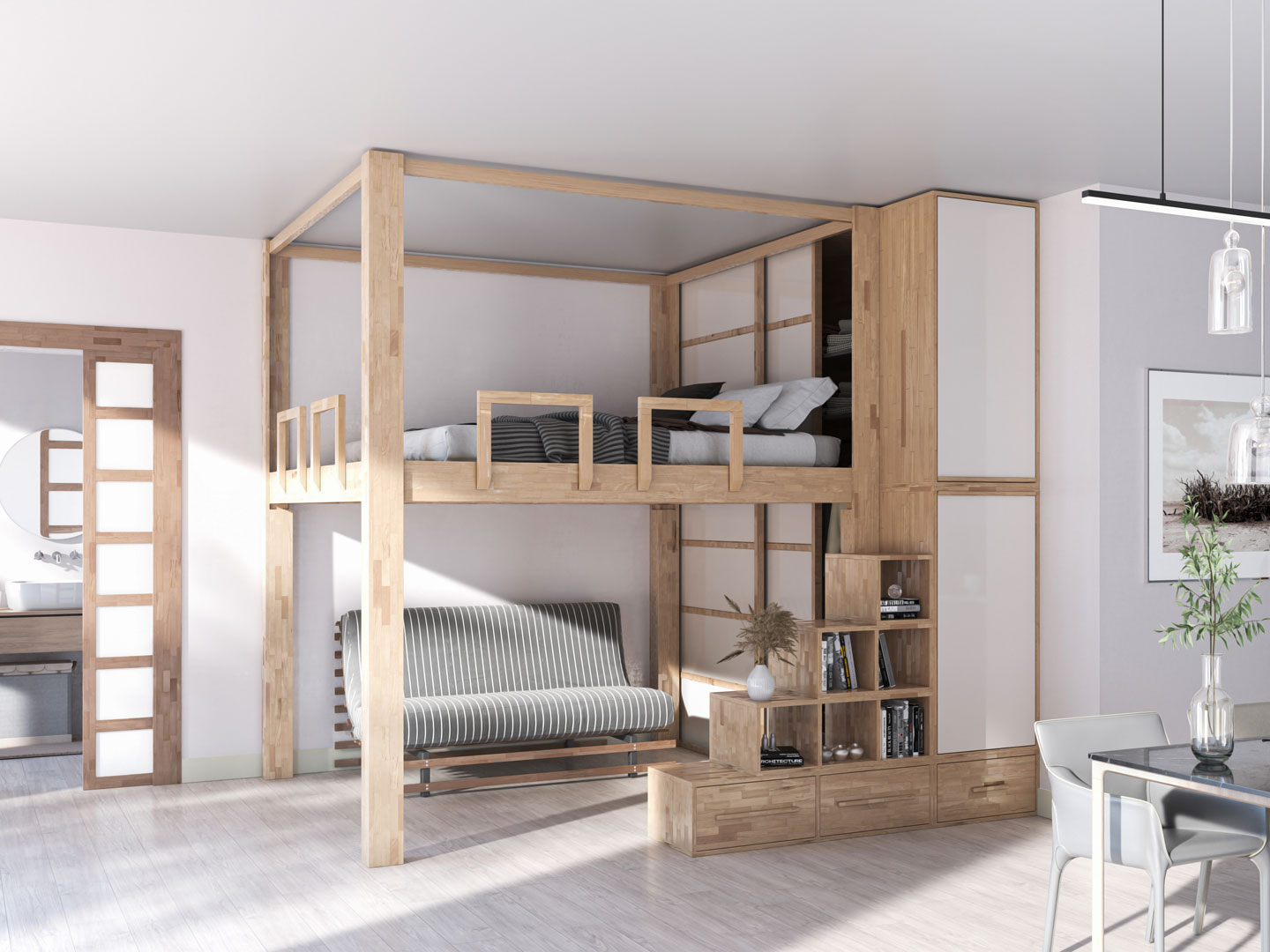 Transformer votre espace avec Lits Mezzanine: Une solution pratique et élégante