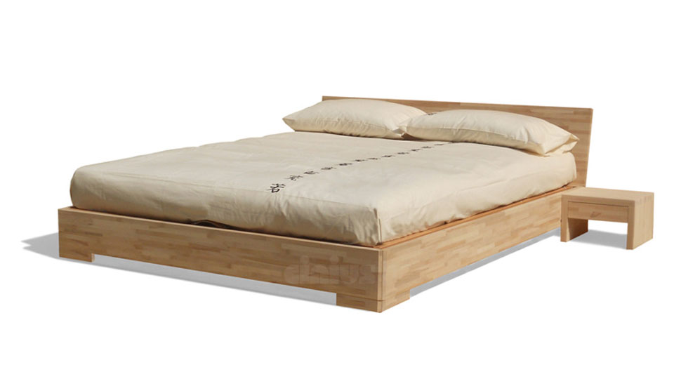 Letto contenitore Box Up di Cinius con struttura rialzata su piedi