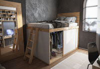 SpazioBed modello base letti di Cinius