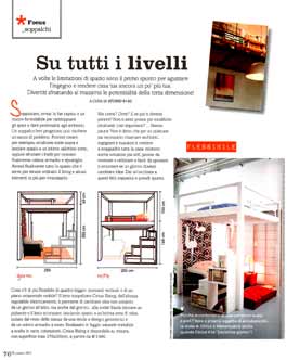 Letto a soppalco Rising sul mensile stampa Casa Facile