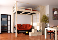Letto a soppalco Rising di Cinius