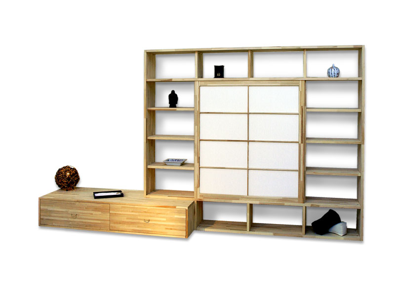 Cinius LIBRERIE  ante scorrevoli, libreria componibile o a scala, modulari ad uso armadietto con kit di montaggio, ripiani