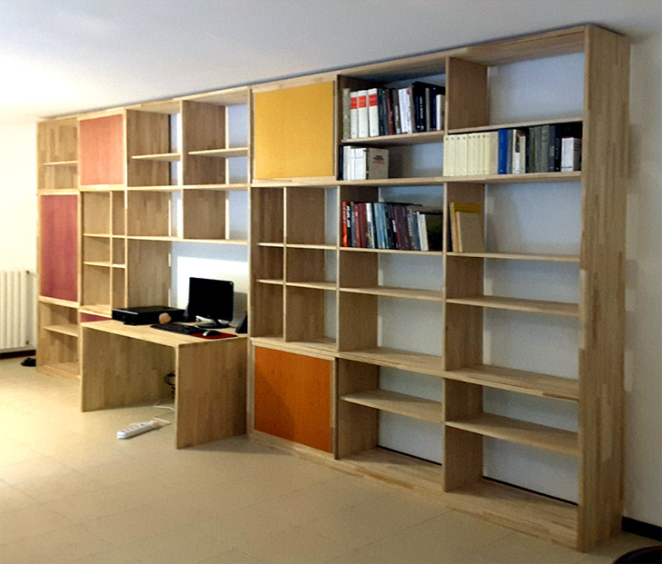 Libreria yuki-m in faggio, libreria Mondrian