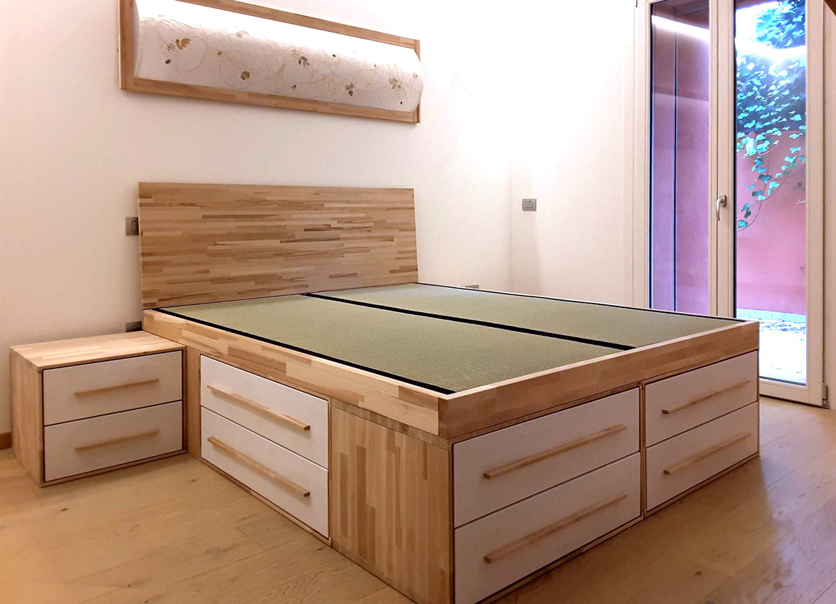 Letto con cassetti