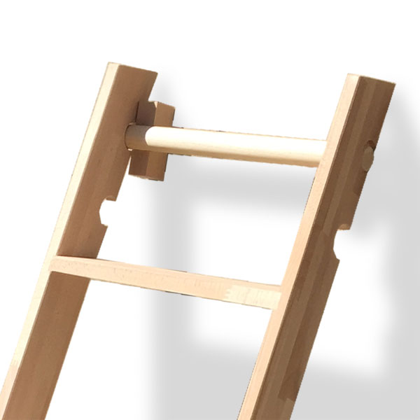 scala legno a pioli - dettaglio aggancio