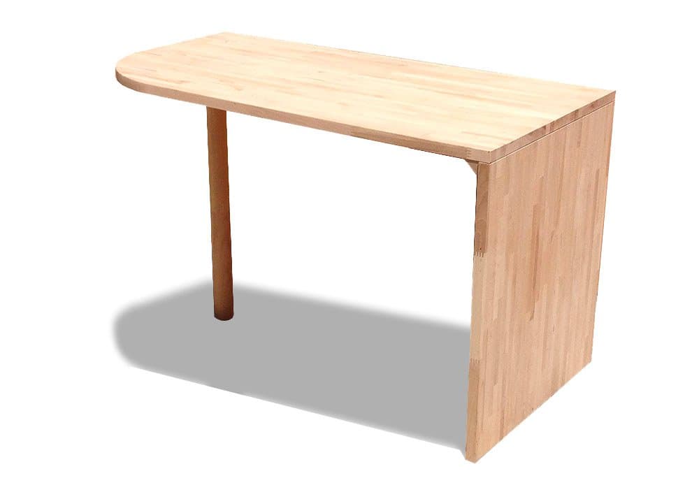 scrivania stondata Cinius, su misura, in legno massello